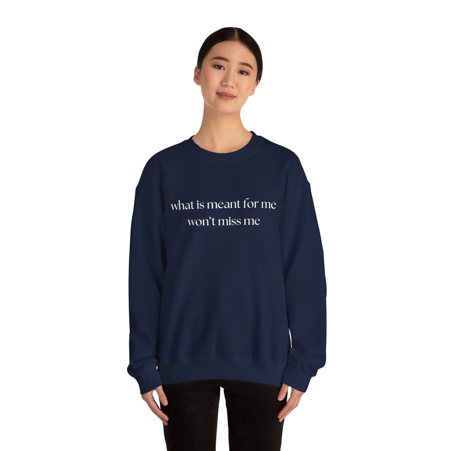 WIMFMWMM Unisex Crewneck Sweatshirt Navy